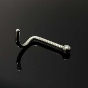 Tytananowy kolczyk do nosa - kuleczka - pigmej