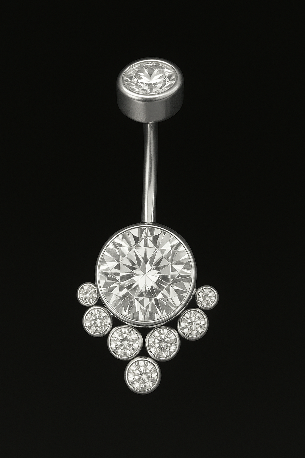 Tytanowy kolczyk do pępka Aurora Shine