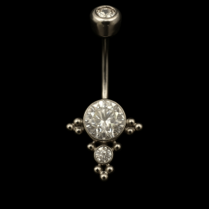 Tytanowy kolczyk do pępka Celestia Glow