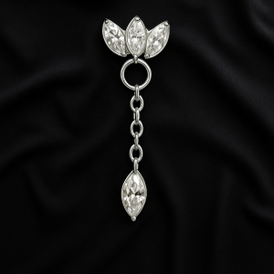 Diamentowa Tiara z Zawieszką