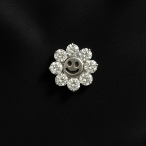 Kolczyk tytanowy „Smiley Flower”