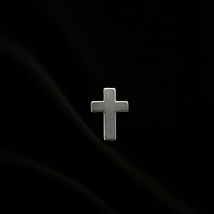 Kolczyk tytanowy „Cross”
