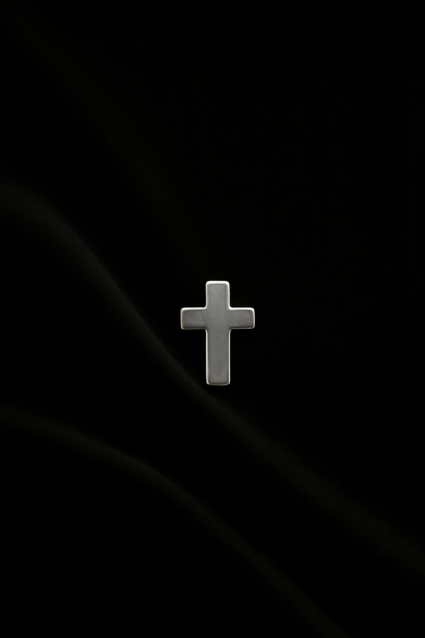 Kolczyk tytanowy „Cross”